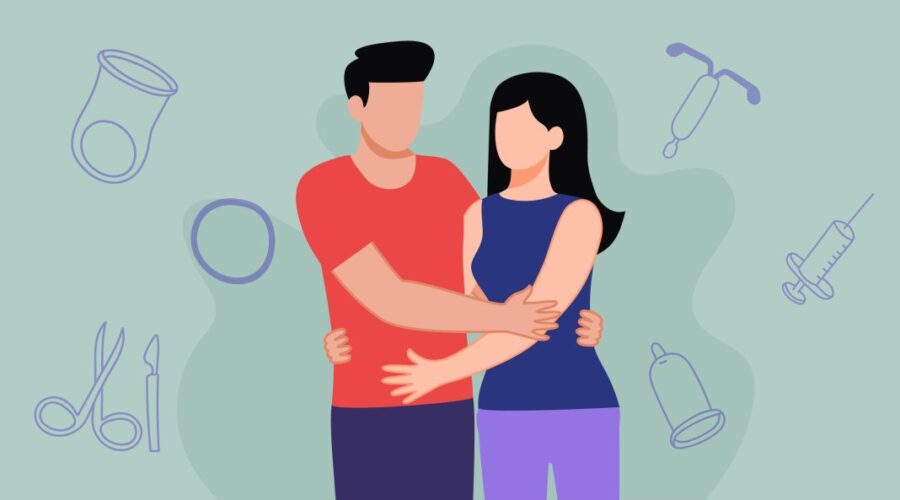 animación de pareja alución de salud sexual